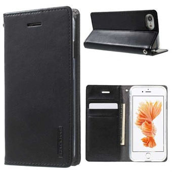 Goospery Classy Leather Case for iPhone 7 / iPhone 8 - Black